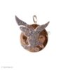 925 Sterling Silver Iced Eagle on Hammered Disc Statement Pendant