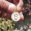 925 Sterling Silver Crossed Arrows Enamel Pendant