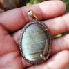 925 Sterling Silver Labradorite Statement Pendant
