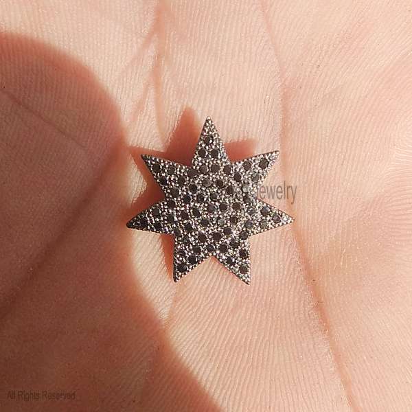 925 Sterling Silver Seven-Point North Star Pendant
