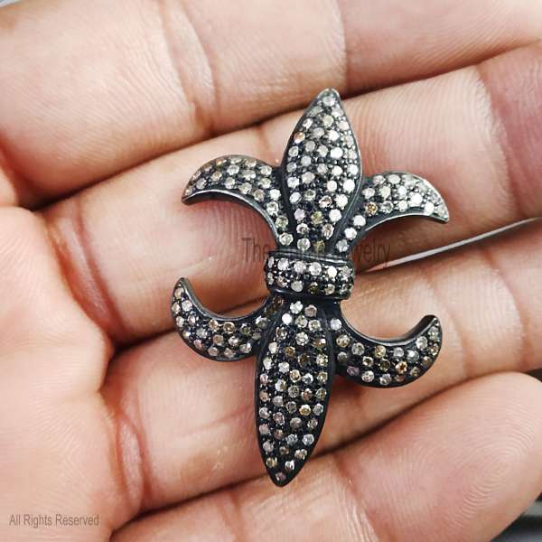 925 Sterling Silver Fleur-de-lis Pendant