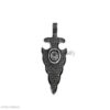 925 Sterling Silver Diamond Pavé Arrowhead Spear Pendant