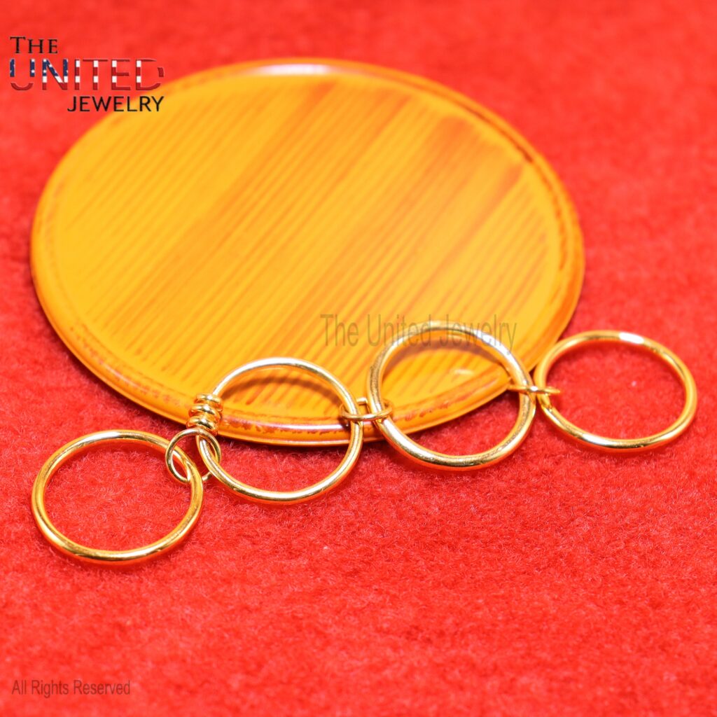 Handmade 925 Sterling Silver Gold Vermeil Linked Multi-Band Connector Ring