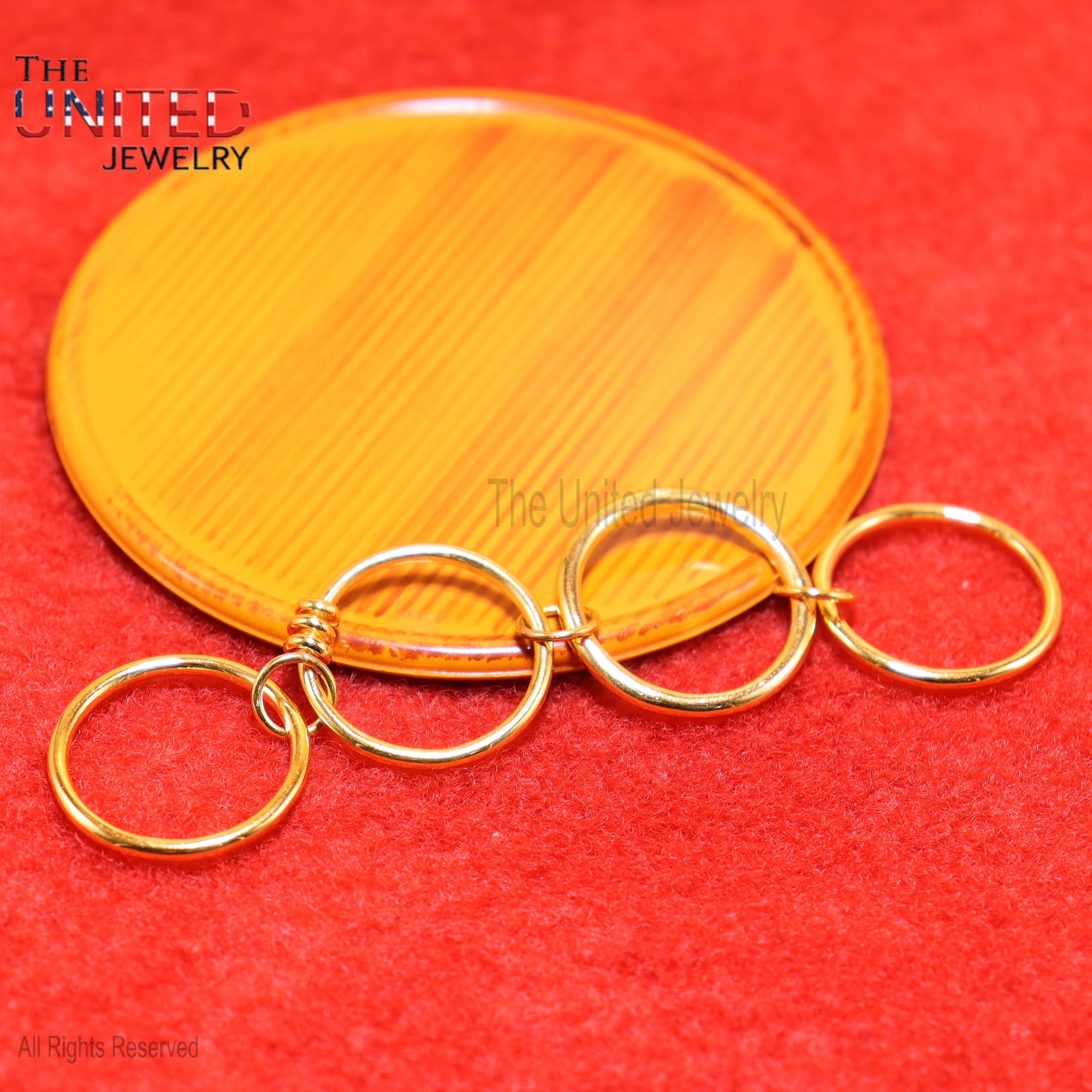 Handmade 925 Sterling Silver Gold Vermeil Linked Multi-Band Connector Ring