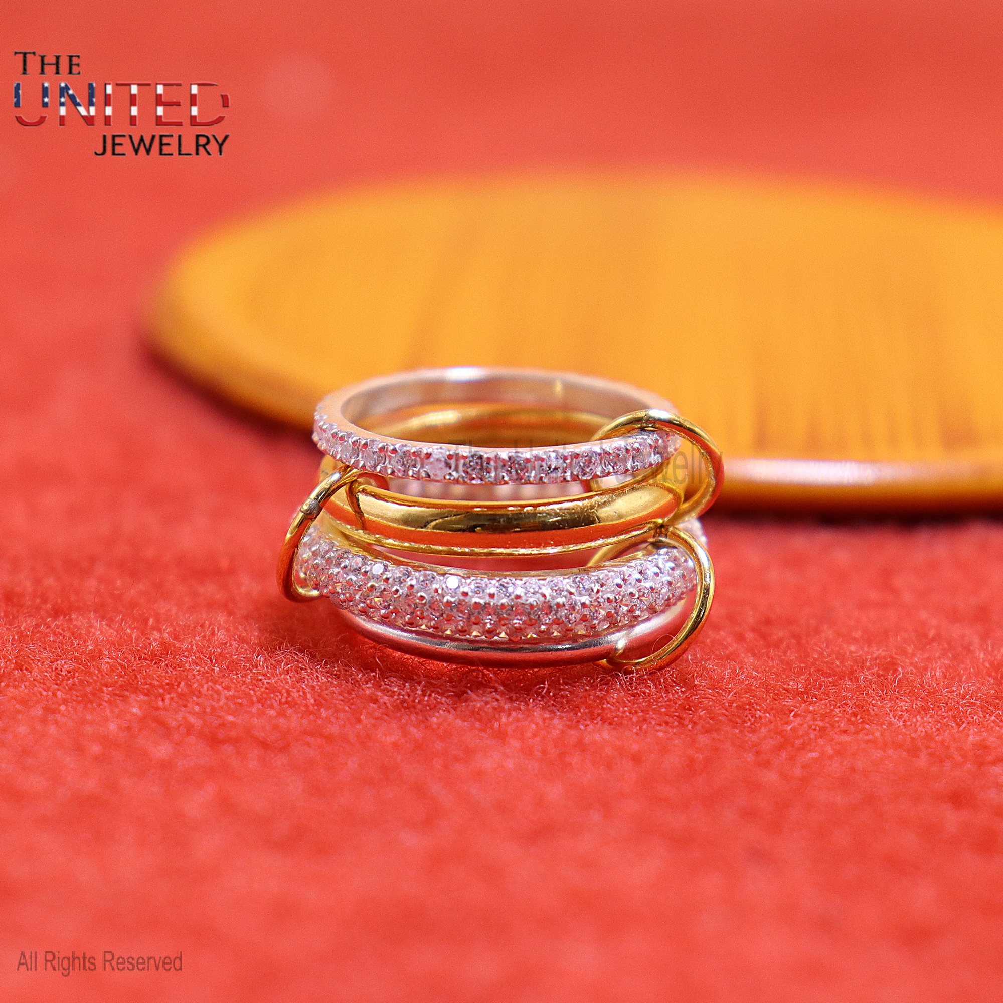 Interlocked Multi-Band 925 Sterling Silver Ring