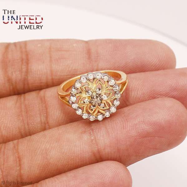 925 sterling silver, mandala ring, floral silver ring, gold plated ring, cocktail ring, statement jewelry, sunburst ring, vintage style ring, lotus flower ring, boho chic jewelry, cubic zirconia ring, split band ring, ethnic jewelry, anniversary gift, handcrafted silver ring