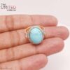 Natural Sleeping Beauty Turquoise Ring in 925 Sterling Silver
