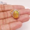 Natural Fire Opal Ring in 925 Sterling Silver