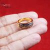 Natural Iolite Multi-Row Band Ring in 925 Sterling Silver