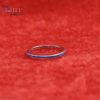 Dainty 925 Sterling Silver Turquoise Inlay Stacking Eternity Ring