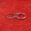 925 Sterling Silver Interlocking Double Band Pendant925 Sterling Silver Interlocking Double Band Pendant