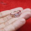 Brilliant Moissanite 925 Sterling Silver Ring | Oval-Cut Solitaire Signet Band