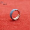 925 Sterling Silver Turquoise Eternity Band Ring