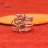 5-Band Interlocking Multi-Tone 925 Sterling Silver Statement Ring