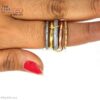Interlocking Rolling Ring in 925 Sterling Silver
