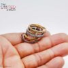 5-Band Interlocking Linked 925 Sterling Silver Statement Ring