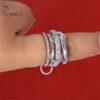 Modern Interlocking 4-Band 925 Sterling Silver