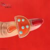 Mushroom Statement Ring 925 Sterling Silver | Oversized Coral & Turquoise Enamel Band