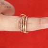 925 Sterling Silver Interlocking Triple Rolling Ring