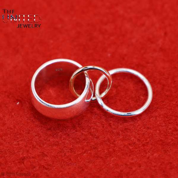 925 Sterling Silver Interlocking Multi-Band Ring