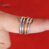 925 Sterling Silver Interlocking Quad Band Ring925 Sterling Silver Interlocking Quad Band Ring