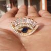 925 Sterling Silver Evil Eye Statement Ring