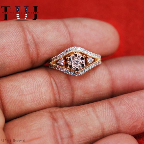 925 Sterling Silver Geometric Shield Ring