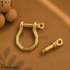 Handmade 925 Sterling Silver Shackle Lock Finding Jewelry