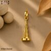 Gold Plated Sterling Silver Burj Khalifa Pendant - Dubai Souvenir