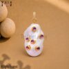 Baroque Pearl Pendant Gold, Pink Stone Pearl Charm, Unique Statement Necklace, Gift for Her