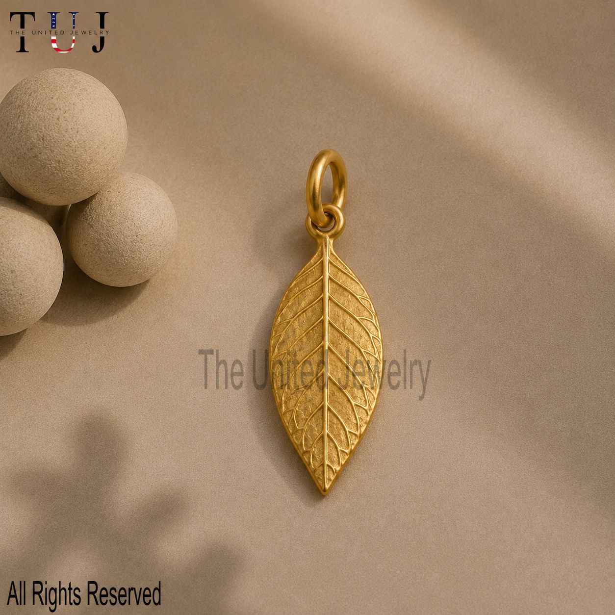 925 Sterling Silver Leaf Charm Pendant, Botanical Nature Jewelry, Minimalist Gift