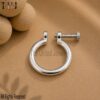 Handmade Sterling Silver Horseshoe Screw Clasp Lock Finding Jewelry