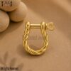 Handmade 925 Sterling Silver Twisted Wire Heart Shackle Lock Finding Jewelry