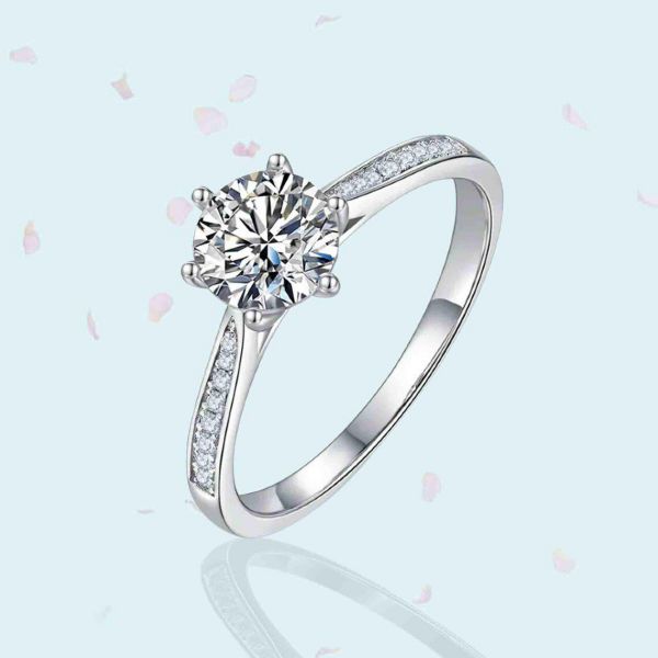 Moissanite Handmade Ring 925 Sterling Silver Jewelry