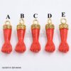 Red Coral Figa Hand Pendant, Italian Lucky Protection Amulet Jewelry