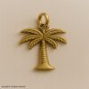 925 Sterling Silver Palm Tree Pendant, Tropical Charm Necklace, Minimalist Beach Jewelry