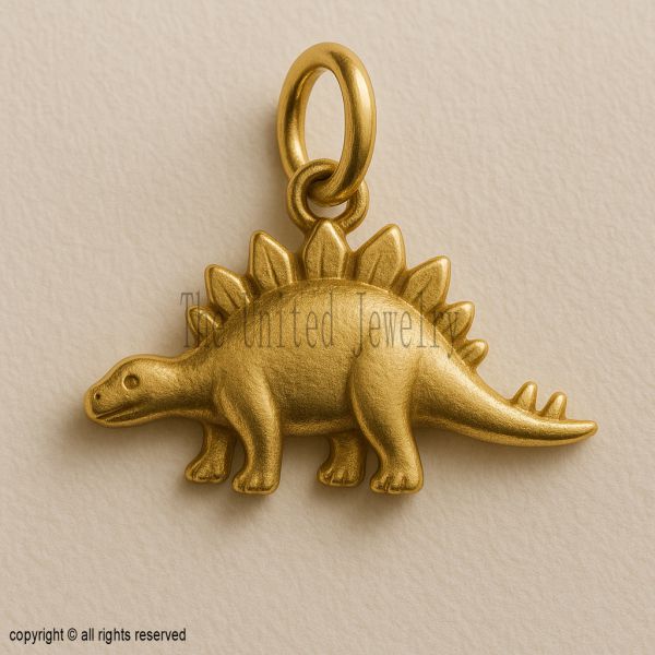 Dinosaur Pendant 925 Sterling Silver | Stegosaurus Necklace | Dino Jewelry for Kids & Adults