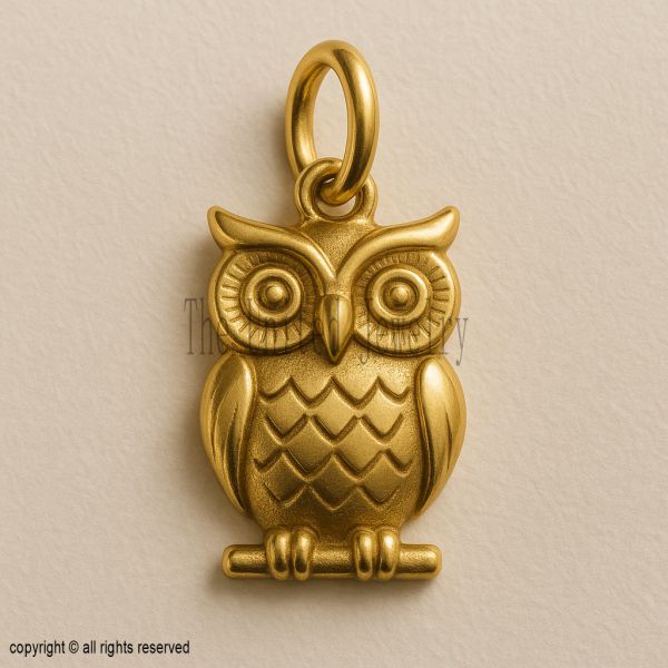 Owl Pendant 925 Sterling Silver | Wisdom & Knowledge Necklace | Owl Jewelry Gift for Her