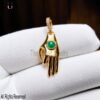 Hand Figa Pendant – 925 Sterling Silver, Gold Plated Good Luck Charm, Protective Talisman Jewelry