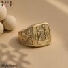 925 Sterling Silver Masonic Ring, Freemason Signet Ring, Square Compass G Ring, Gold Plated Masonic Jewelry