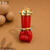 Sterling Silver Red Coral Figa Hand Pendant, Gold Plated Mano Fico Charm, Protection Amulet