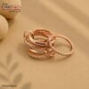 925 Sterling Silver Interlinked Oval Statement Ring, Stackable Layered Design