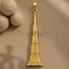 Gold Plated Sterling Silver Burj Khalifa Pendant - Dubai Souvenir