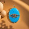 925 Sterling Silver Turquoise Evil Eye Pendant