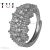 925 Sterling Silver Black Rhodium Pave Diamond Handmade Raw Line Ring Jewelry For Women’s