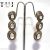 925 Sterling Silver Pave Diamond With Polki Handmade Long Dangles Earrings For Women