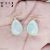 925 Sterling Silver White Moonstone Handmade Designer Dangles Earrings For Women