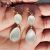 Handmade 925 Sterling Silver White Moonstone Designer Dangles Earrings For Women