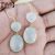 White Moonstone Handmade 925 Sterling Silver Designer Dangles Earrings For Women