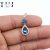 925 Sterling Silver Handmade Pave Diamond With Tanzanite Charm Pendant Jewelry